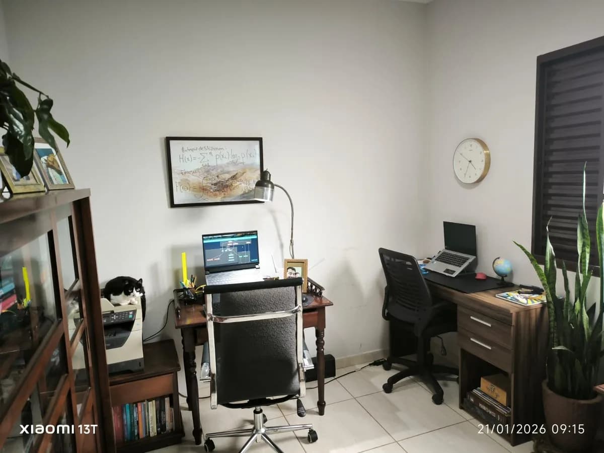 Escritório Neural Thinkers Lab — releitura artística no estilo cubista brasileiro — foto real